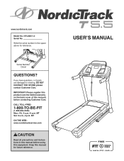 NordicTrack T 5.5 Treadmill English Manual