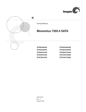 Seagate ST9160412AS Momentus 7200.4 SATA Product Manual