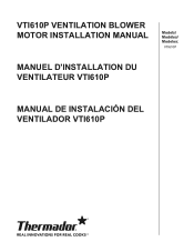 Thermador VTI610P Installation Manual