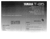 Yamaha T-85 Owner's Manual