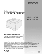 Brother International HL-5270DN Users Manual - English