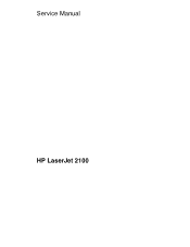 HP 2100 Service Manual