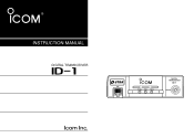 Icom ID-1 Instruction Manual