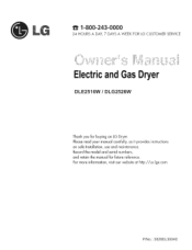 LG DLE2516 Owners Manual