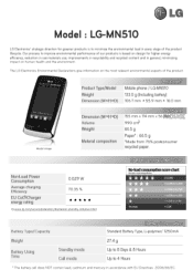 LG MN510 Owner's Manual