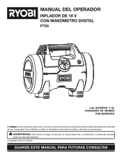 Ryobi P730 Spanish Manual