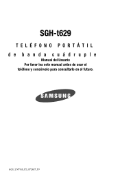 Samsung SGHT629 User Manual (SPANISH)