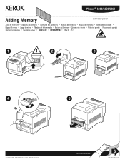 Xerox 6360N Instruction Sheet - Installing Printer Options