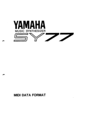 Yamaha SY77 Midi Data Format (image)