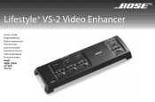 Bose Lifestyle 35 Series II Lifestyle® VS-2 video enhancer - Owner's guide