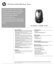 HP NU566AA HP Wireless Comfort (Bronze) Mobile Mouse - Datasheet