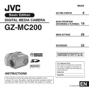 JVC GZ MC200 Instructions