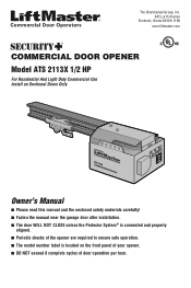 LiftMaster ATS ATS2113X Manual