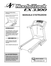 NordicTrack Ex 3300 Treadmill Italian Manual