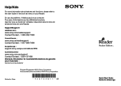 Sony PRS-350 Quick Start Guide