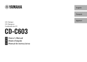 Yamaha CD-C603RK CD-C603RK Owners Manual 2