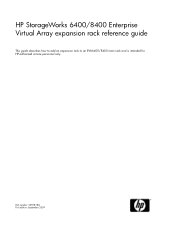 HP 6400/8400 HP StorageWorks 6400/8400 Enterprise Virtual Array expansion rack reference guide (5697-8184, September 2009)