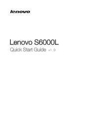 Lenovo S6000L (English) Quick Start Guide - Lenovo S6000L