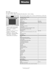 Miele DGC 7880 Product sheet