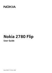 Nokia 2780 Flip User Manual