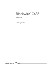 Plantronics Blackwire 435 User Guide
