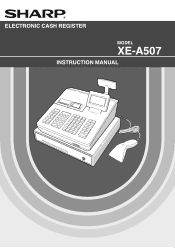 Sharp XE-A507 XE-A507 Operation Manual in English