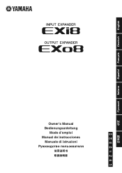 Yamaha EXi8 EXi8/EXo8 Owners Manual