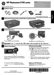 HP Photosmart D100 Reference Guide