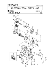 Hitachi D10VF Parts List