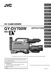 JVC GY-DV700WUCL Instruction Manual