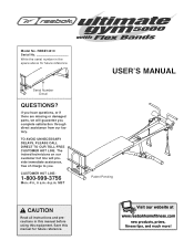 Reebok Ultimate Gym 5000 Bench English Manual