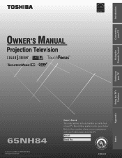 Toshiba 65NH84 Owners Manual