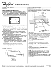 Whirlpool WCC31430A Dimension Guide