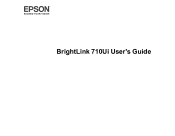 Epson BrightLink 710Ui Users Guide