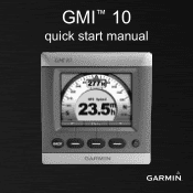 Garmin GMI 10 Digital Marine Instrument Display Quick Start Manual