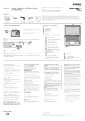 Lenovo K4450 Safety, Warranty, and Setup Guide - Lenovo K4450 and K4450A