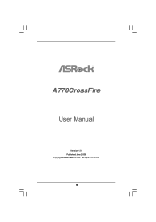 ASRock A770CrossFire User Manual