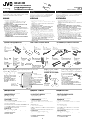 JVC KD NX5000 Installation Manual