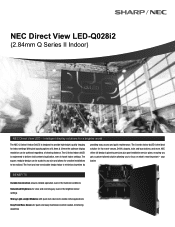 Sharp LED-Q028I2 Specification Brochure