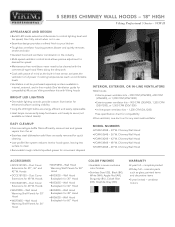 Viking VCWH Two-Page Specifications Sheet