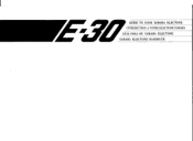 Yamaha E-30 Owner's Manual (image)