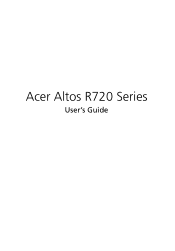 Acer Altos R720 Altos R720 User's Guide