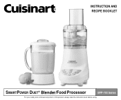 Cuisinart BFP-703FR Instruction and Recipe Booklet