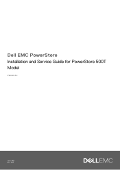 Dell PowerStore 500T EMC PowerStore Installation and Service Guide for Model