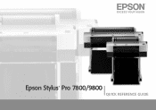 Epson 9800 Quick Reference Guide