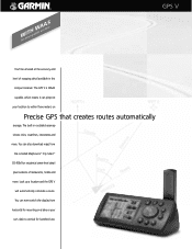 Garmin GPS V Deluxe Brochure