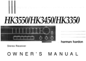 Harman Kardon HK3450 Owners Manual