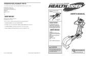 HealthRider 2000 Instruction Manual