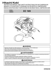 Hitachi EC189 Instruction Manual