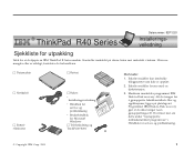 Lenovo ThinkPad R40 Norwegian - Setup Guide for ThinkPad R40